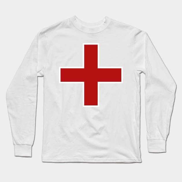Red Cross Long Sleeve T-Shirt by GMAT